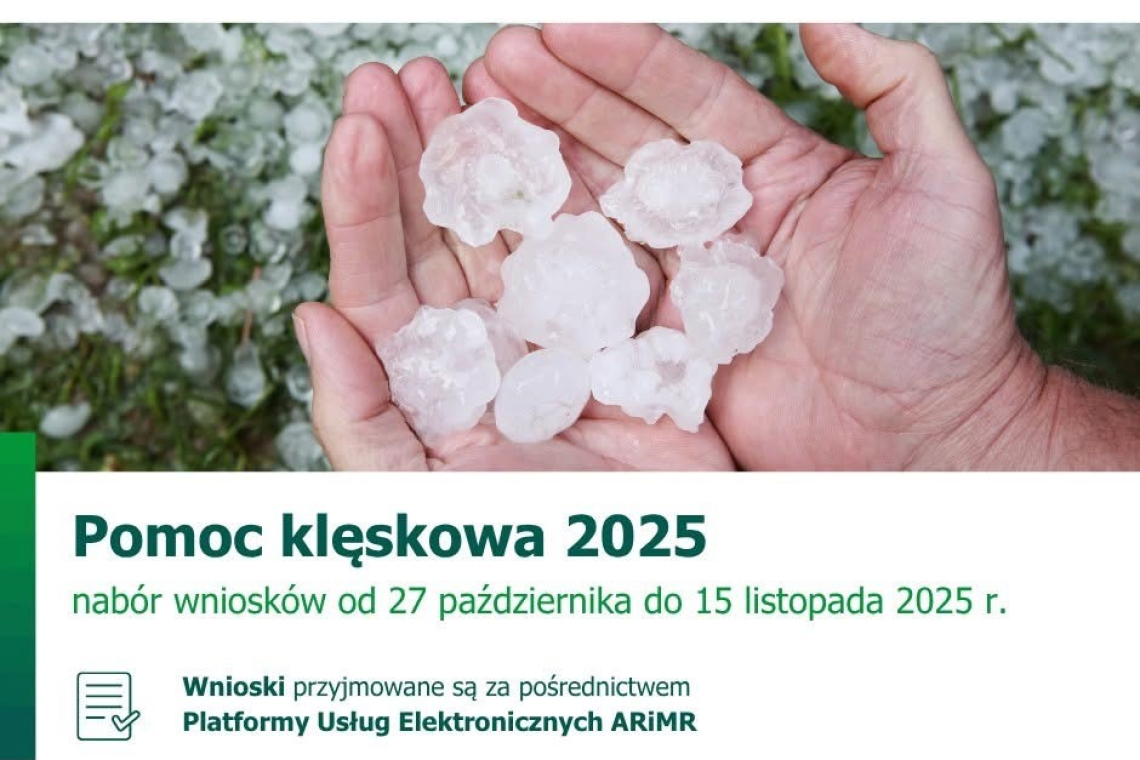Pomoc dla rolników, którzy ponieśli straty w uprawach spowodowane wystąpieniem w 2025 przymrozków wiosennych, powodzi, gradu, deszczu nawalnego lub huraganu.